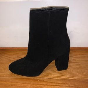 Lucky Brand Black Suede Booties